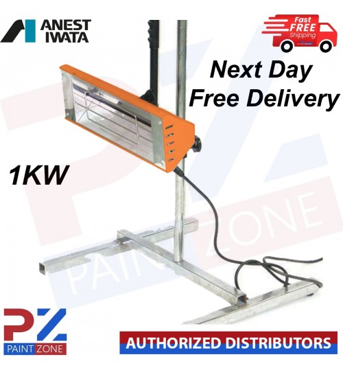 Anest Iwata 1kw Infrared Paint Drying Heat Lamp SMART Infra Red Dryer & Stand